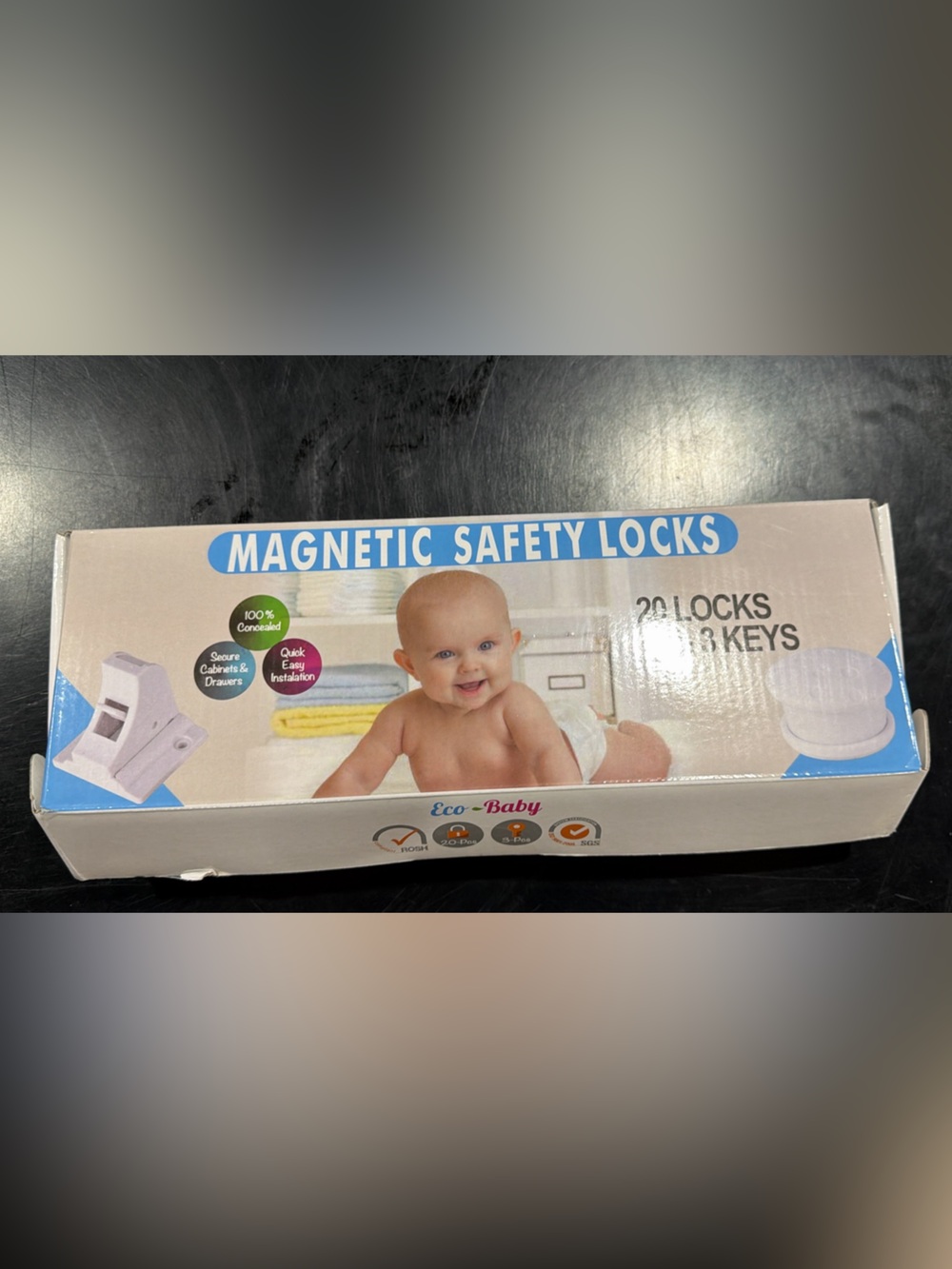 Magnetic Safety Locks - White